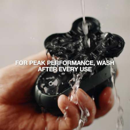 Aparat de ras pentru cap Remington RX7 XR1600 Ultimate Series, Autonomie 60 min, Impermeabil, Cap detasabil, Turbo, Lame din otel, Indicatoare, Negru/Verde