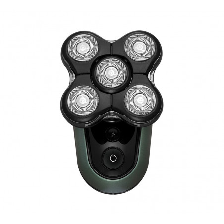 Aparat de ras pentru cap Remington RX7 XR1600 Ultimate Series, Autonomie 60 min, Impermeabil, Cap detasabil, Turbo, Lame din otel, Indicatoare, Negru/Verde