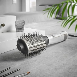 Perie de uscare si stilizare Remington AS8901 HYDRAluxe, 1200W, Acoperire ceramica, Ionizare, Jet rece, 2 viteze, 3 temperaturi, Alb