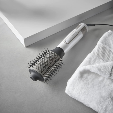 Perie de uscare si stilizare Remington AS8901 HYDRAluxe, 1200W, Acoperire ceramica, Ionizare, Jet rece, 2 viteze, 3 temperaturi, Alb