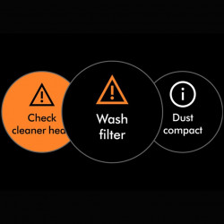 Aspirator vertical Dyson V16 Piston Submarine 492969-01, 315AW, 900W, 1.3L, 70 min, CleanCompaktor™, Hyperdymium™, umed/uscat, HEPA, LCD, negru/cuper