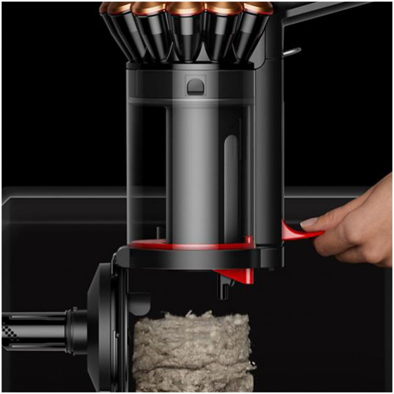 Вертикална прахосмукачка Dyson V16 Piston Submarine 492969-01, 315AW, 900W, 1.3 л, 70 мин, CleanCompaktor™, Hyperdymium™, MyDyson™, HEPA, LCD, Черен/мед