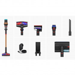 Вертикална прахосмукачка Dyson V16 Piston Submarine 492969-01, 315AW, 900W, 1.3 л, 70 мин, CleanCompaktor™, Hyperdymium™, MyDyson™, HEPA, LCD, Черен/мед