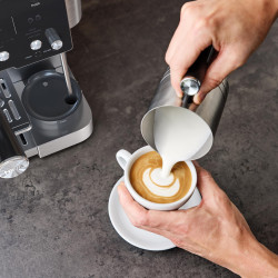 2in1 Ninja Luxe Café Essential ES501EU, 1650W, 9 bar, 2 litri, Barista Assist, Modul de ardere a apei, 4 moduri, 3 setări de temperatură, Inox/Negru.