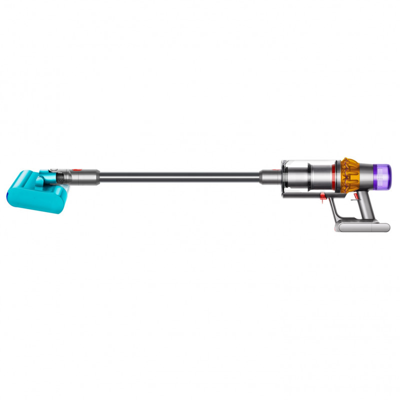 Aspirator vertical Dyson V15S Detect Submarine 448798-01, 660W, 0.77 l, 60 min autonomie, Senzori, 4 moduri, LCD, Gri / Albastru