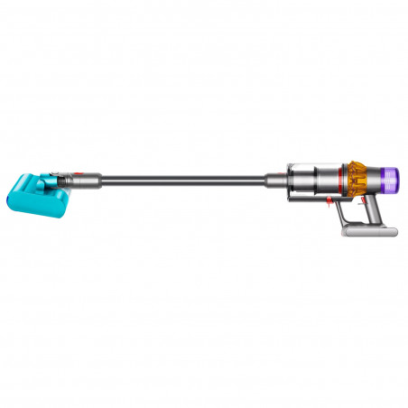 Aspirator vertical Dyson V15S Detect Submarine 448798-01, 660W, 0.77 l, 60 min autonomie, Senzori, 4 moduri, LCD, Gri / Albastru