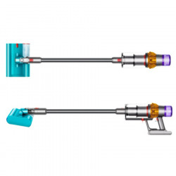 Aspirator vertical Dyson V15S Detect Submarine 448798-01, 660W, 0.77 l, 60 min autonomie, Senzori, 4 moduri, LCD, Gri / Albastru