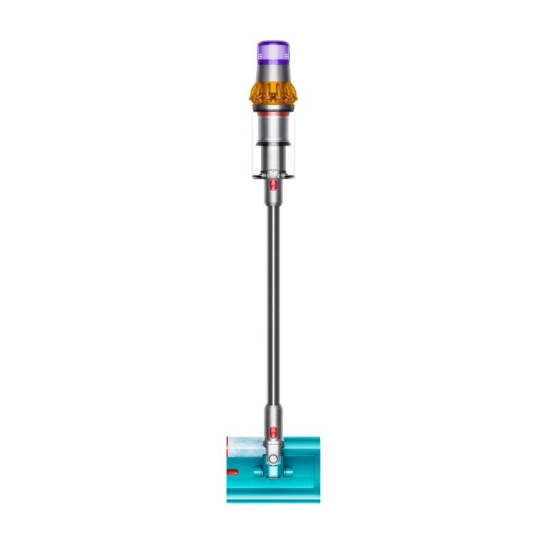 Aspirator vertical Dyson V15S Detect Submarine 448798-01, 660W, 0.77 l, 60 min autonomie, Senzori, 4 moduri, LCD, Gri / Albastru
