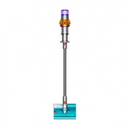 Aspirator vertical Dyson V15S Detect Submarine 448798-01, 660W, 0.77 l, 60 min autonomie, Senzori, 4 moduri, LCD, Gri / Albastru
