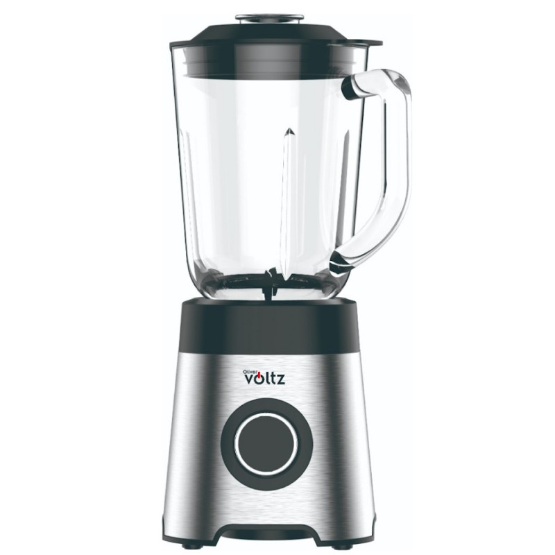 Blender Oliver Voltz OV51162E, 800 W, 2 viteze+Pulse, 1.5 litri, Trochene on Ice, Argint