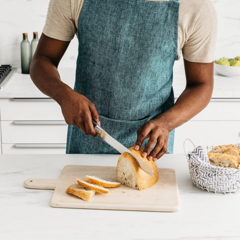 Set cutite cu suport Ninja Foodi StaySharp K32006EU, 6 piese, Otel forjat, Mаner ergonomic, Negru/Inox