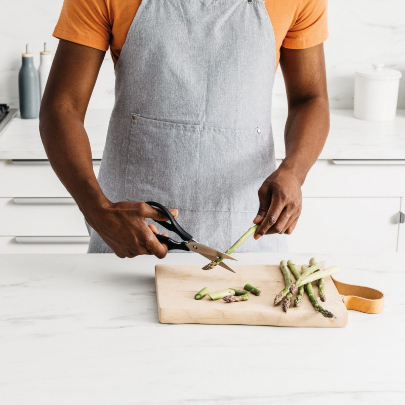 Set cutite cu suport Ninja Foodi StaySharp K32006EU, 6 piese, Otel forjat, Mаner ergonomic, Negru/Inox