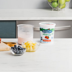 Set recipiente pentru inghetata Ninja Creami XSKPNTLD2EUUK, 2x500 ml, Fara BPA, Etanse, Coral/Galben