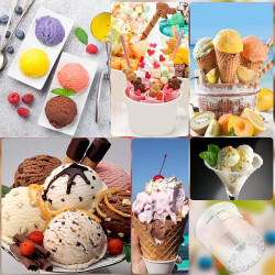 Set recipiente pentru inghetata Ninja Creami XSKPNTLD2EUUK, 2x500 ml, Fara BPA, Etanse, Coral/Galben