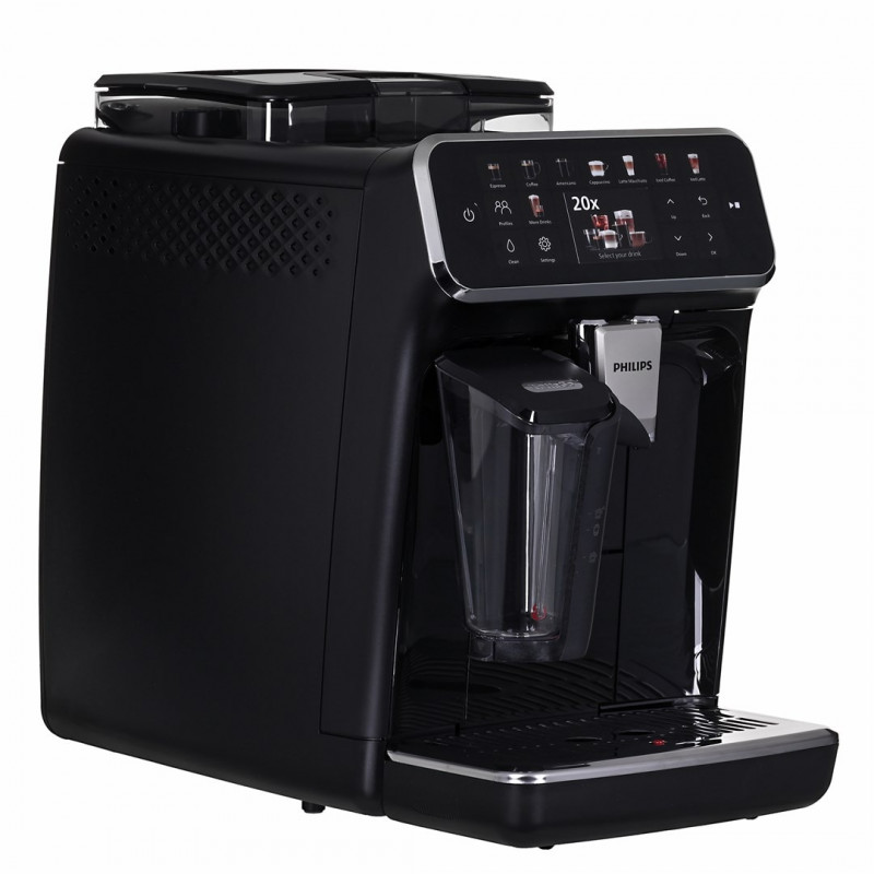 Mașină de cafea Philips EP5541/50 5500 Latte Go, 1500W, 15 bar, 1,8 l, 3 temp, Ceramichna melachka cu 12 niva, TFT, AquaClean, SilentBrew, AromaExtract, ExtraShot, Cernen