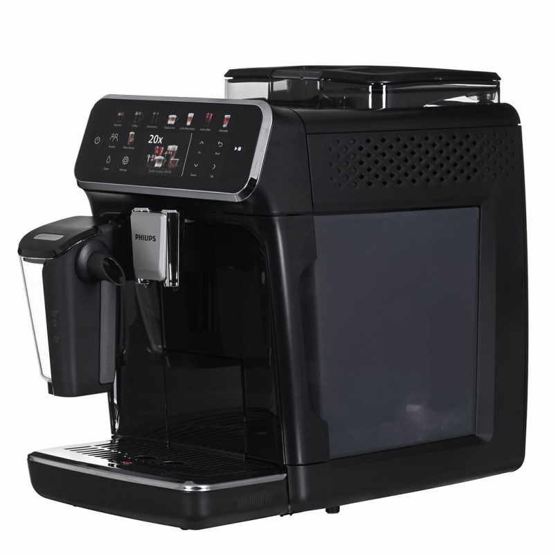 Mașină de cafea Philips EP5541/50 5500 Latte Go, 1500W, 15 bar, 1,8 l, 3 temp, Ceramichna melachka cu 12 niva, TFT, AquaClean, SilentBrew, AromaExtract, ExtraShot, Cernen