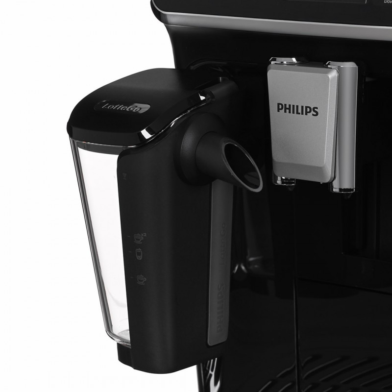 Mașină de cafea Philips EP5541/50 5500 Latte Go, 1500W, 15 bar, 1,8 l, 3 temp, Ceramichna melachka cu 12 niva, TFT, AquaClean, SilentBrew, AromaExtract, ExtraShot, Cernen