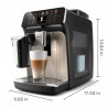 Mașină de cafea Philips EP5541/50 5500 Latte Go, 1500W, 15 bar, 1,8 l, 3 temp, Ceramichna melachka cu 12 niva, TFT, AquaClean, SilentBrew, AromaExtract, ExtraShot, Cernen