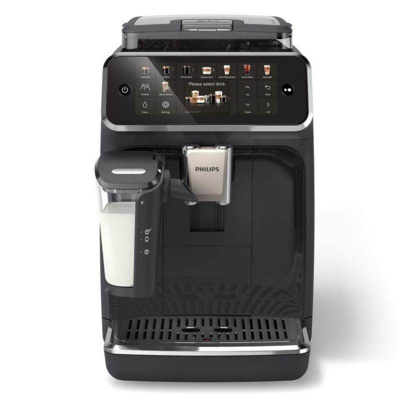 Mașină de cafea Philips EP5541/50 5500 Latte Go, 1500W, 15 bar, 1,8 l, 3 temp, Ceramichna melachka cu 12 niva, TFT, AquaClean, SilentBrew, AromaExtract, ExtraShot, Cernen