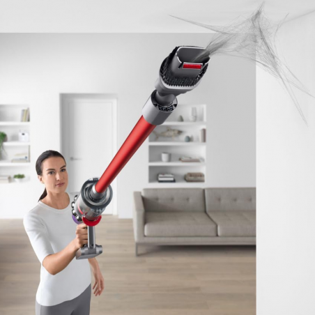 Dyson V11 Fluffy 476550-01 2in1, 185AW, 0.54 litri, 125 000 rpm, Autonomie 60 min, 3 moduri, LCD, Nichel/negru.