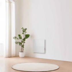 Convector electric de perete AENO AGH0011S, 500W, 12 m², LED, Wi-Fi, Senzori de inclinare si cadere, IP24, Alb