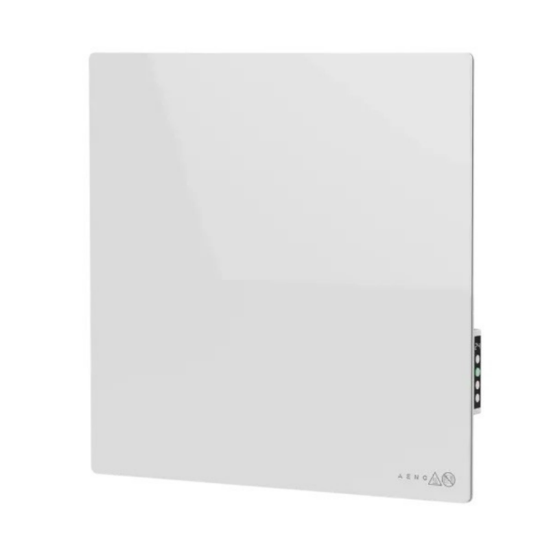 Convector electric de perete AENO AGH0011S, 500W, 12 m², LED, Wi-Fi, Senzori de inclinare si cadere, IP24, Alb