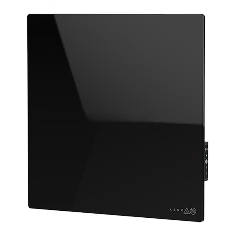 Convector electric de perete AENO AGH0012S, 500W, 12 m², LED, Wi-Fi, Senzori de inclinare si cadere, IP24, Negru