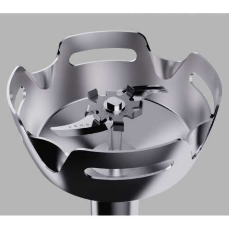 Blender, tocător și mixer 3in1 AENO AHB0004W, 1200W, 0,5 l, 18 trepte, Turbo, motor DC, alb/inox