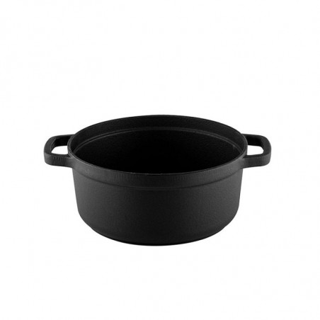 Cratita din fonta Muhler Tika MR-2448CI, 24x10,5 cm, 3,4 L, Inductie, Negru