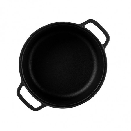 Cratita din fonta Muhler Tika MR-2448CI, 24x10,5 cm, 3,4 L, Inductie, Negru