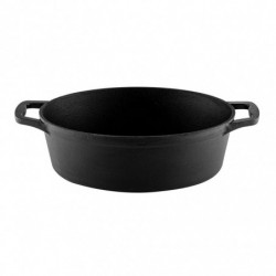 Muhler Tika MR-4133CI prăjitor din fontă cu capac, 41x25x11cm, 5.1 l, inducție, negru