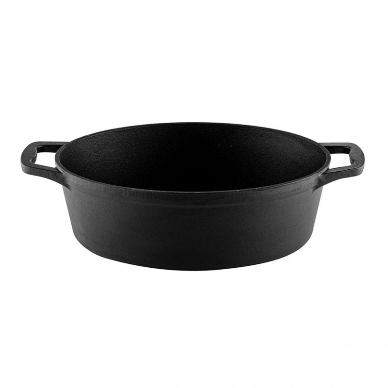 Muhler Tika MR-4133CI prăjitor din fontă cu capac, 41x25x11cm, 5.1 l, inducție, negru
