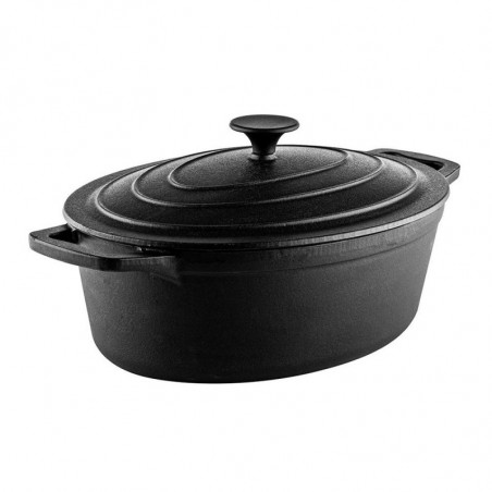 Muhler Tika MR-4133CI prăjitor din fontă cu capac, 41x25x11cm, 5.1 l, inducție, negru