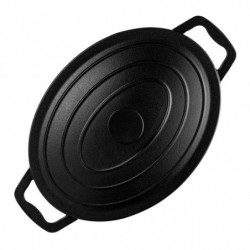 Muhler Tika MR-4133CI prăjitor din fontă cu capac, 41x25x11cm, 5.1 l, inducție, negru