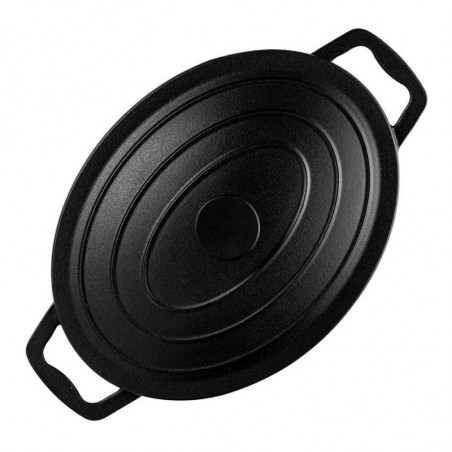 Muhler Tika MR-4133CI prăjitor din fontă cu capac, 41x25x11cm, 5.1 l, inducție, negru