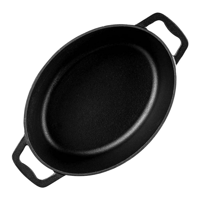 Muhler Tika MR-4133CI prăjitor din fontă cu capac, 41x25x11cm, 5.1 l, inducție, negru