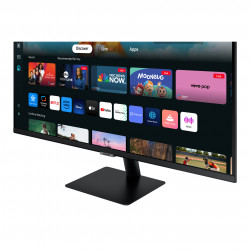 Monitor inteligent Samsung M50D LS27DM500EUXEN, 27", 68 cm, 1920x1080 Full HD, 60 Hz, clasa G, control vocal Bixby, Smart Hub, spațiu de lucru, Tizen OS, Wi-Fi, Bluetooth, negru