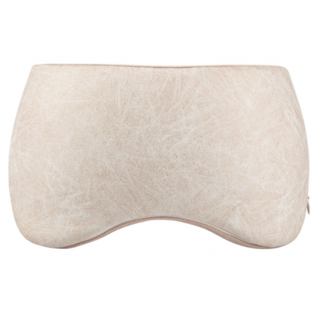 Aparat masaj pentru gat Medivon Calm, Masaj 3D, 38-42°C, 2 moduri, Spuma memory, Husa lavabila, Memento-uri vocale, Bej