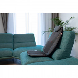 Aparat de masaj tip husa pentru scaun Medivon Cosy Shiatsu, 18W, Shiatsu, Vibromasaj, 5 moduri, 3 vibratii, Incalzire, Timer, Telecomandă, Gri