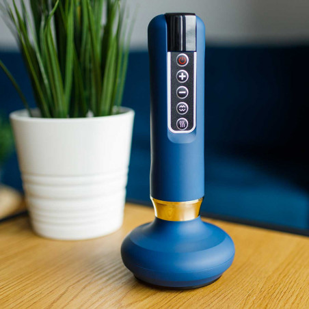 Medivon Halley Vacuum Massager, 12 niveluri, Încălzire, Potrivit pentru utilizarea cu uleiuri, Anti-celulită, Afișaj, Albastru