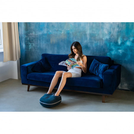 Masaj pentru picioare Medivon Artemis 2in1, 30W, 3 viteze, 3 niveluri, încălzire, cronometru, telecomandă, funcționare silențioasă, albastru