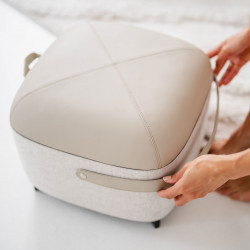 Masaj pentru picioare Medivon Atlantis, Shiatsu, vacuum, 8 capete, 3 moduri, încălzire, telecomandă, bej