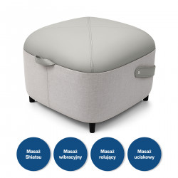 Masaj pentru picioare Medivon Atlantis, Shiatsu, vacuum, 8 capete, 3 moduri, încălzire, telecomandă, bej