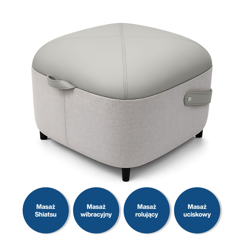 Masaj pentru picioare Medivon Atlantis, Shiatsu, vacuum, 8 capete, 3 moduri, încălzire, telecomandă, bej