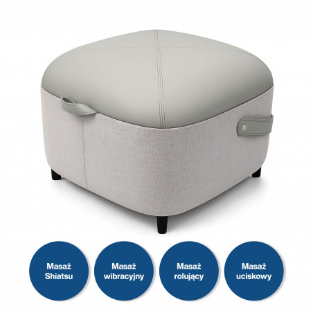 Masaj pentru picioare Medivon Atlantis, Shiatsu, vacuum, 8 capete, 3 moduri, încălzire, telecomandă, bej