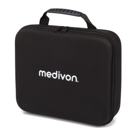 Pistol de masaj Medivon Gun Vital, 18W, Perkusionen / masaj cu vibrații, 6 masaje, Zagryavane, drenaj limfatic, Stagane, Negru / portocaliu