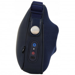 Pernă de masaj Medivon Polaris, 2 moduri, 2 capete, Încălzire, Masaj shiatsu bidirecțional, USB-C, Albastru închis