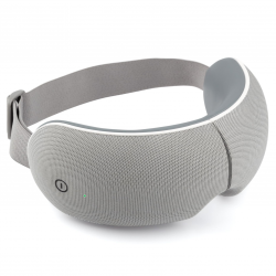 Masaj pentru ochi Medivon Horizon VISION, Compresie caldă, Vibrații, Ameliorează oboseala și tensiunea, Bluetooth, Sunete relaxante, Gri