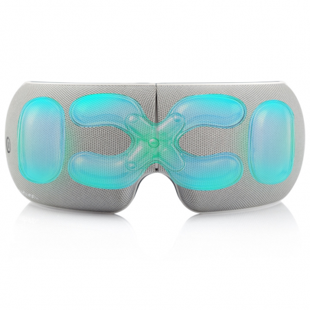 Masaj pentru ochi Medivon Horizon VISION, Compresie caldă, Vibrații, Ameliorează oboseala și tensiunea, Bluetooth, Sunete relaxante, Gri