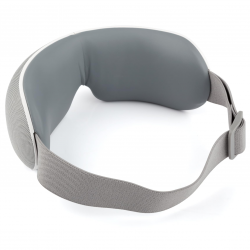 Masaj pentru ochi Medivon Horizon VISION, Compresie caldă, Vibrații, Ameliorează oboseala și tensiunea, Bluetooth, Sunete relaxante, Gri